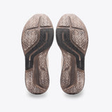 R1 Legacy trail shoe sole, tan/black, "Mount to Coast" branding, for ultrarunners.