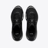 Mount to Coast P1 black running shoes - Top-down view #Color_black