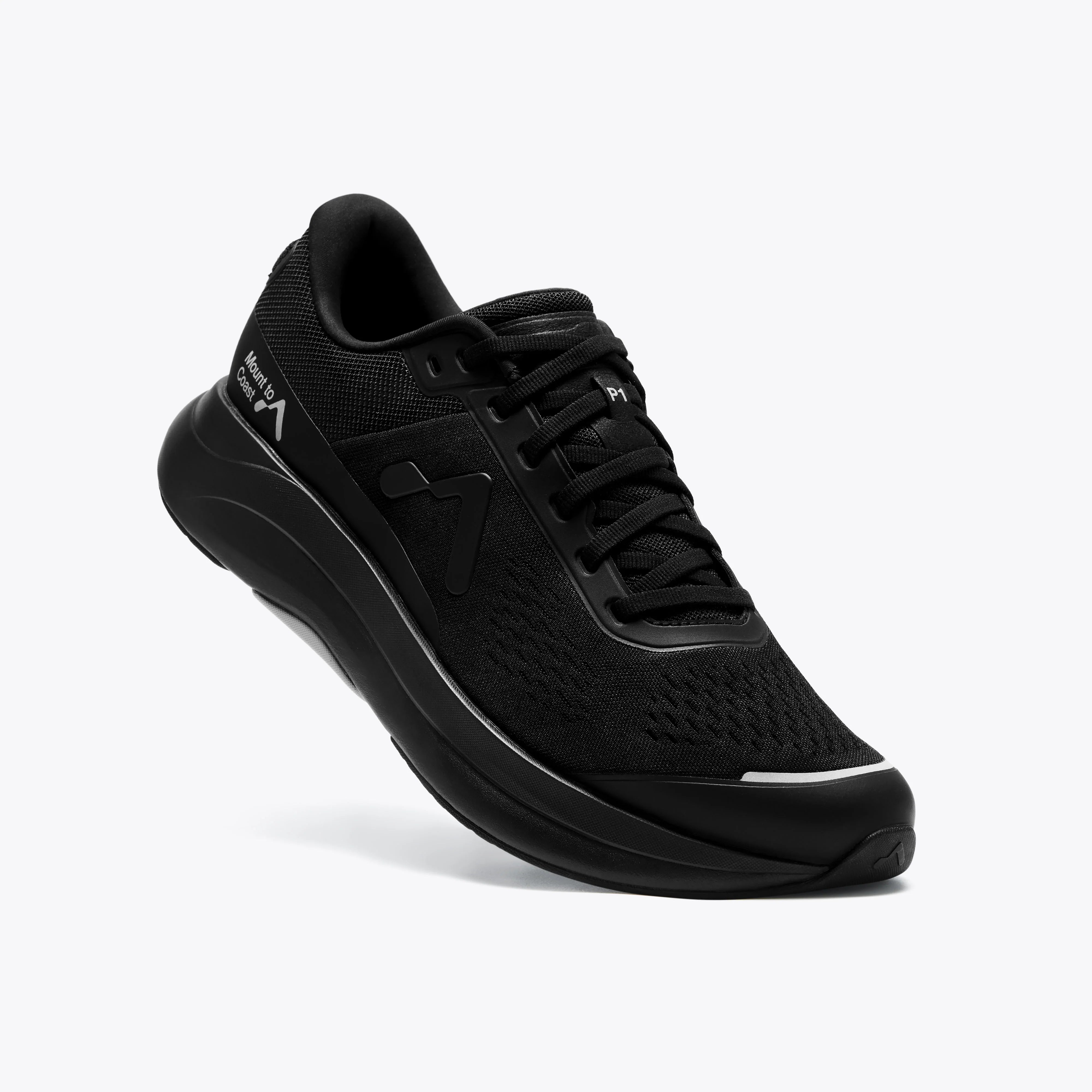Mount to Coast black running shoe, ideal for performance #Color_black