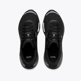 Overhead view of Mount to Coast P1 black running shoes #Color_black