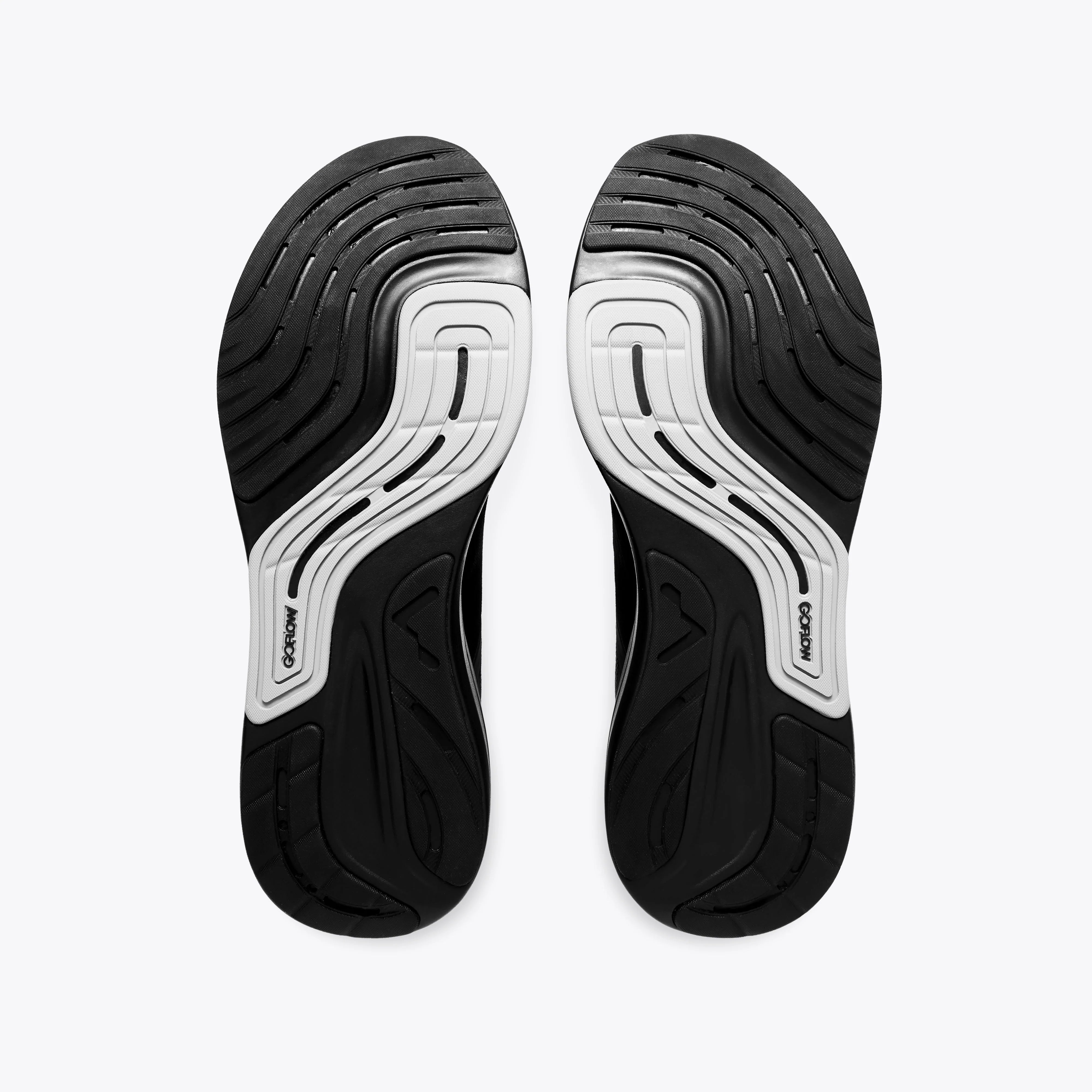 Mount to Coast running shoe sole, GOFLOW design #Color_black