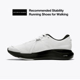 Mount to Coast P1 stability running shoe, white and black design, recommended by Doctors of Running. #Color_white|black