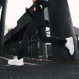 Mount to Coast P1 shoe in action, ultramarathon running shoes #Color_white