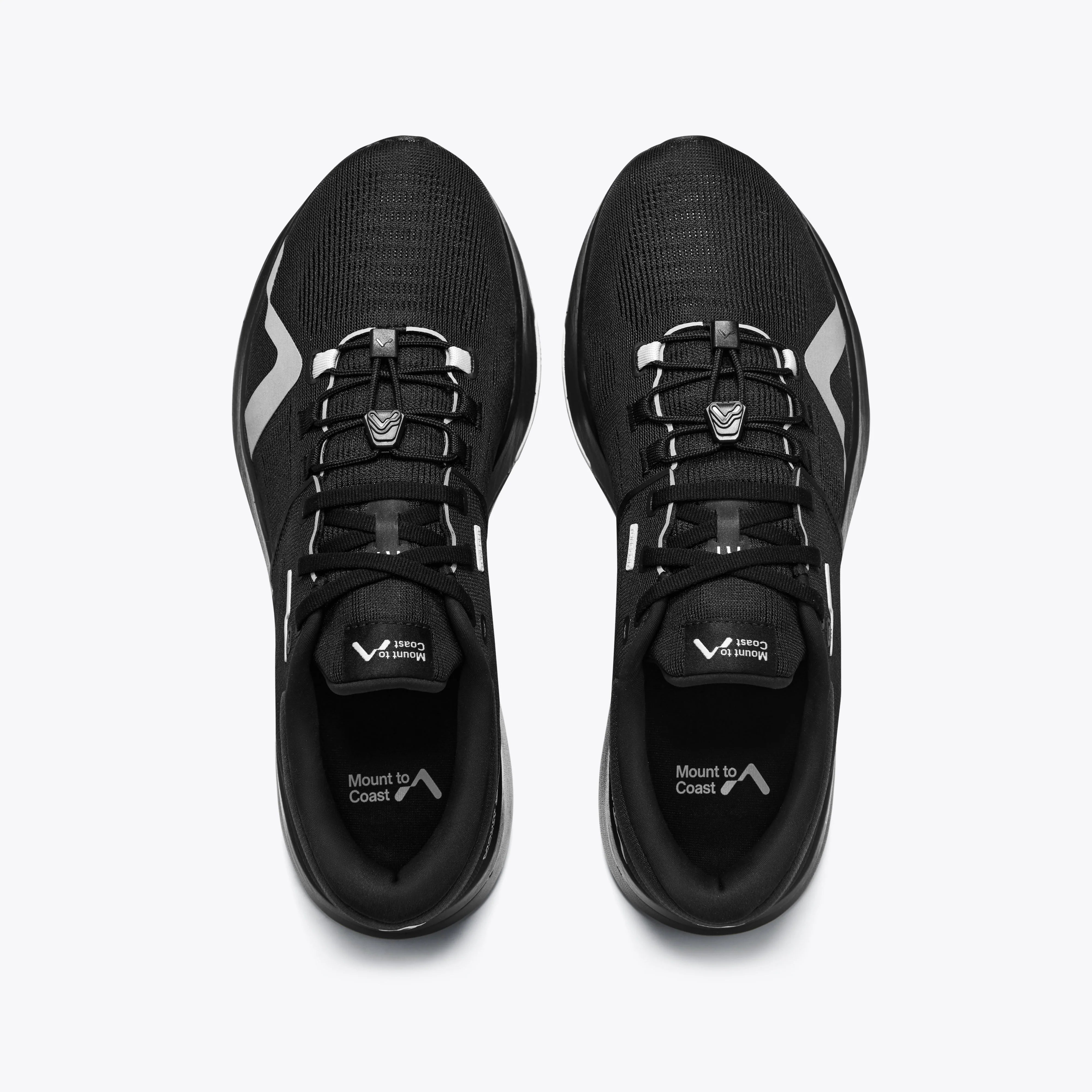 Mount to Coast R1 Running Shoes - Top view #Color_black