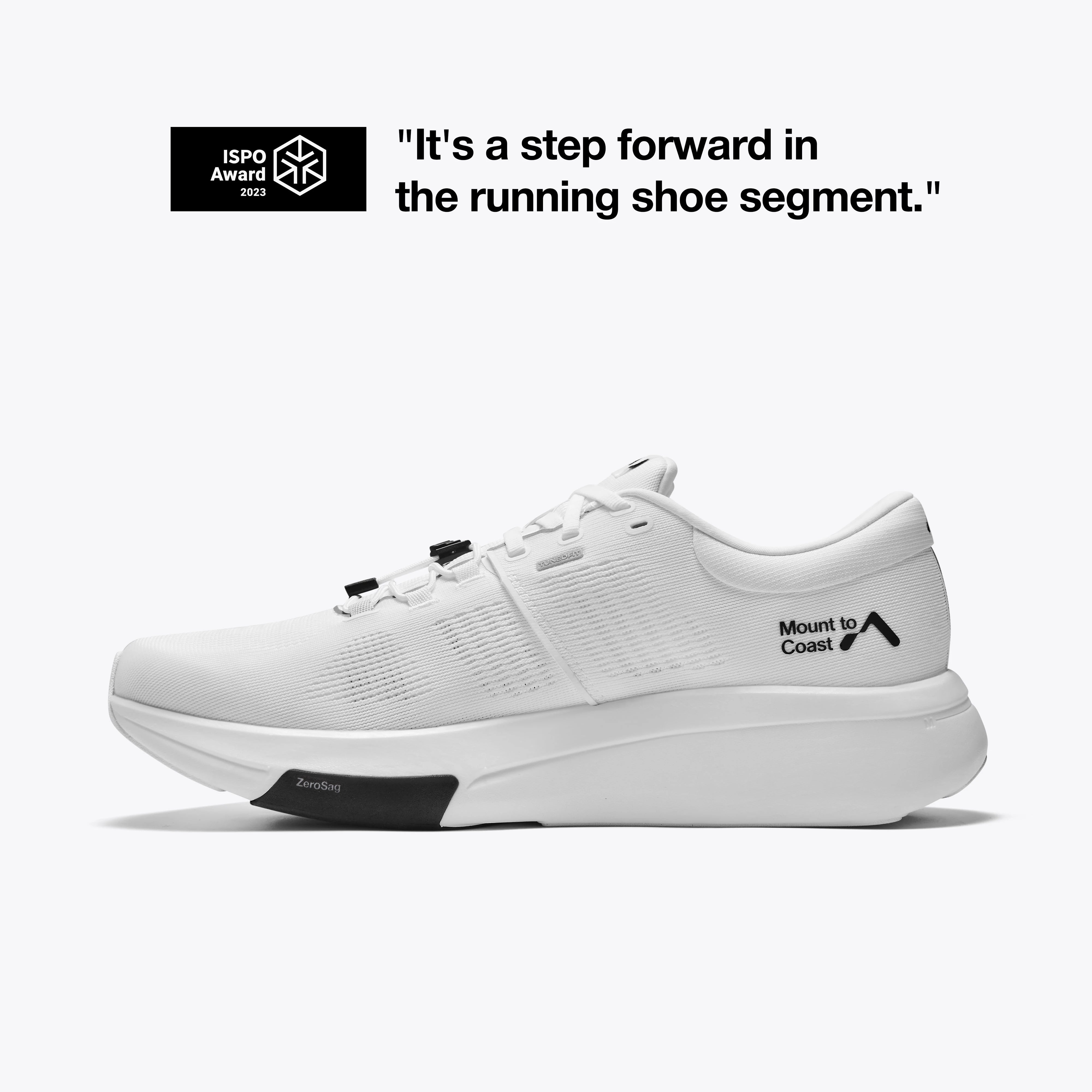 Mount to Coast R1 running shoe - Award winning running shoes #Color_white
