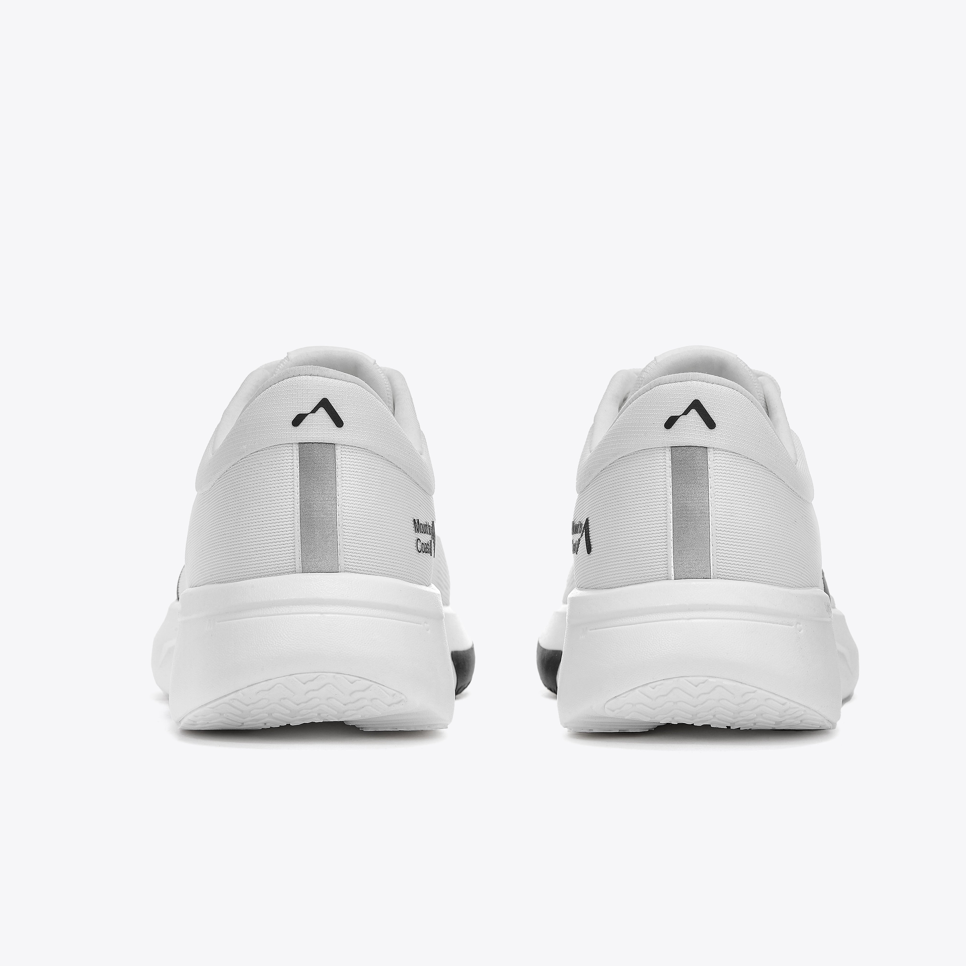 Mount to Coast R1 white running shoes rear view #Color_white