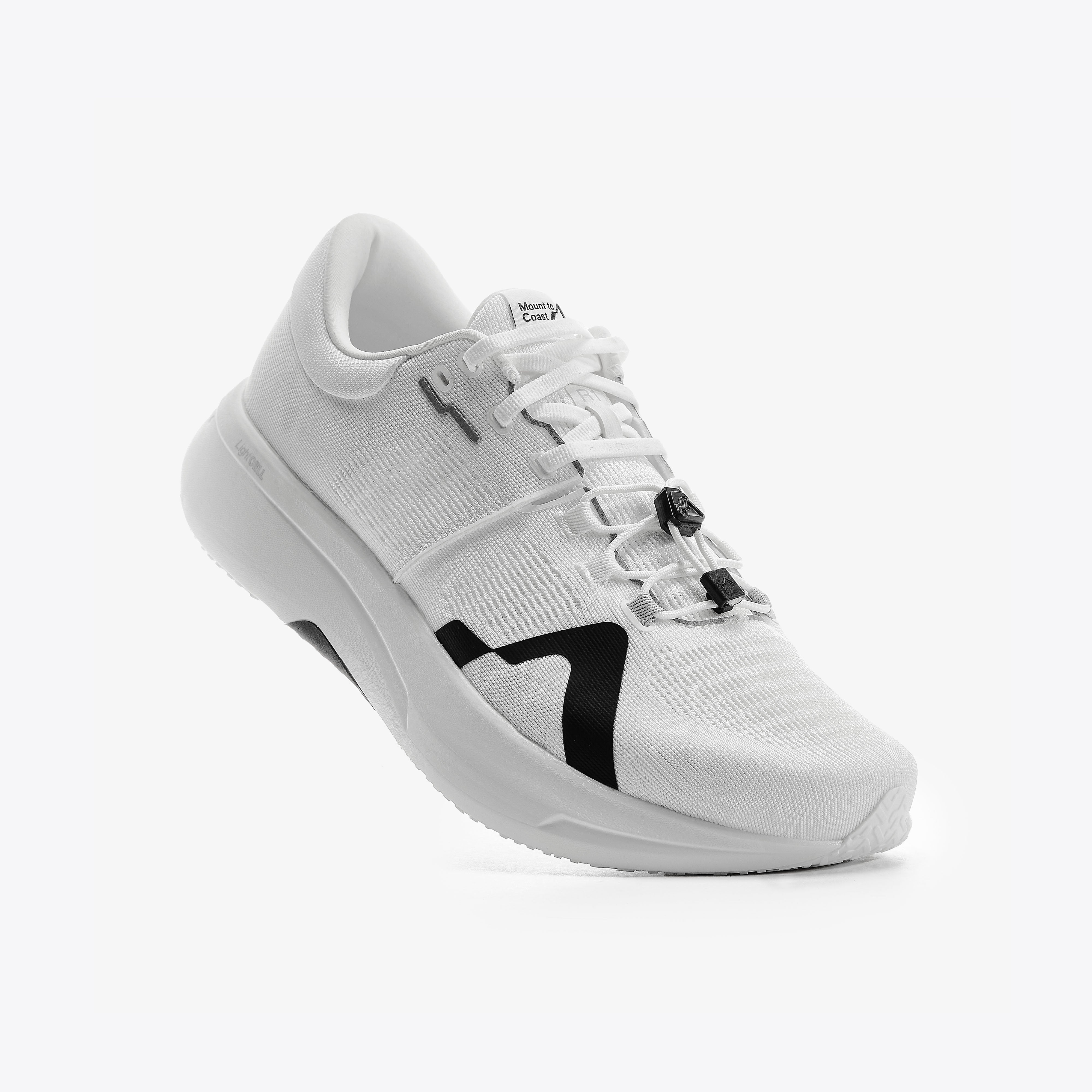 Mount to Coast R1 White Running Shoe #Color_white