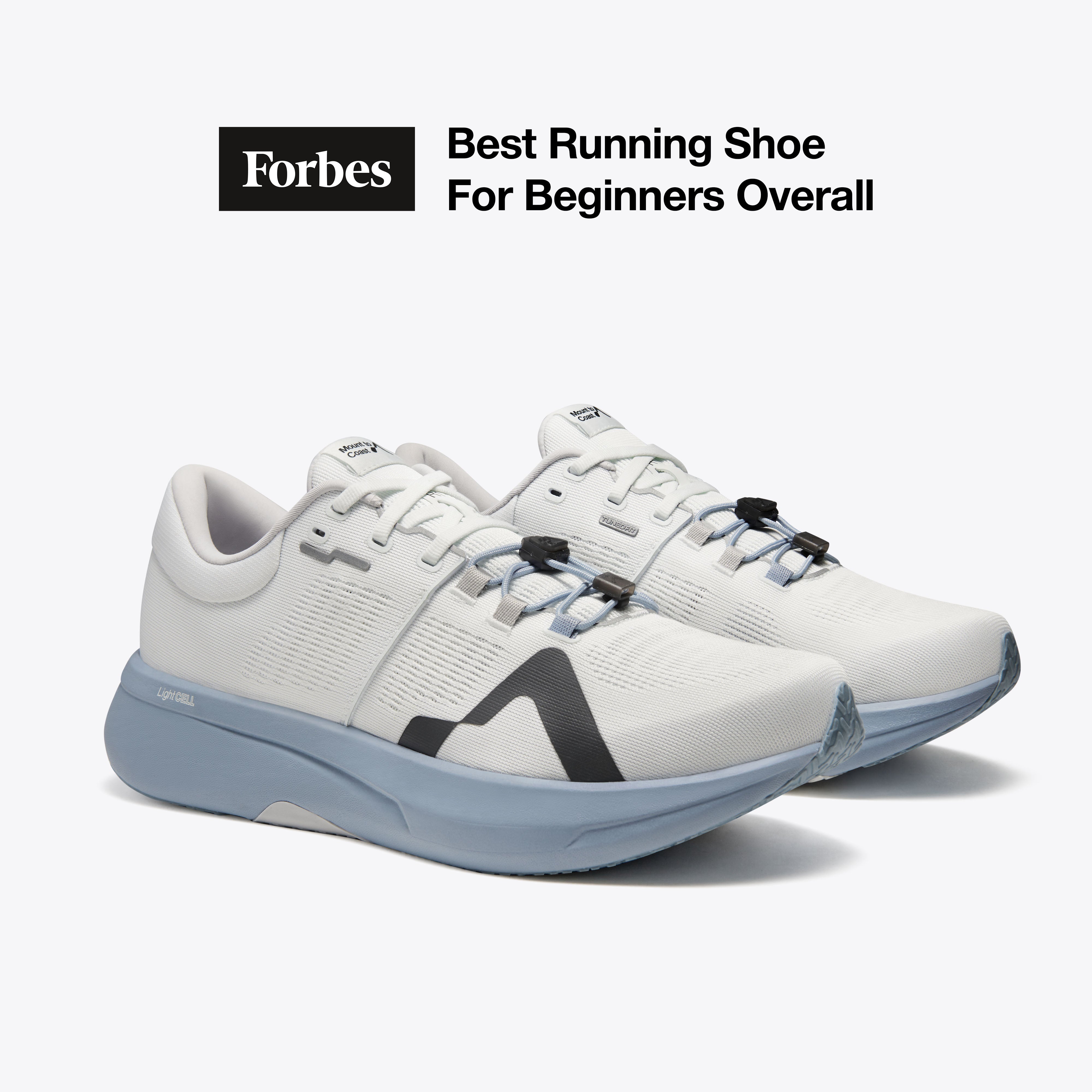 Mount to Coast R1 running shoes, white and blue, Forbes Best Beginner Shoe. #Color_twilight