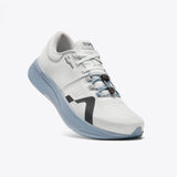 Mount to Coast R1 running shoe, white with blue sole, LightCELL technology for road ultramarathons. #Color_twilight