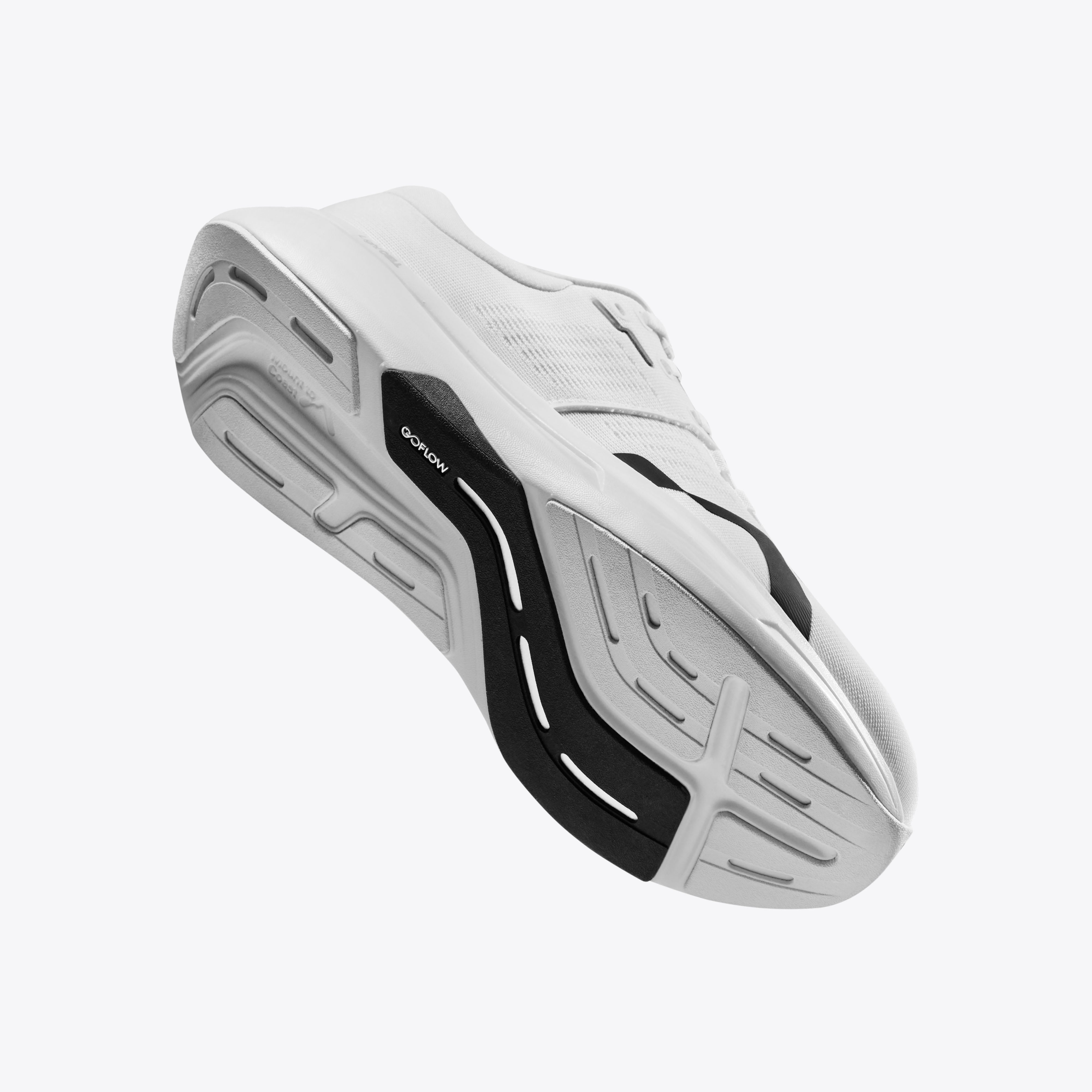 Mount to Coast R1R running shoe sole with GOFLOW technology #Color_white