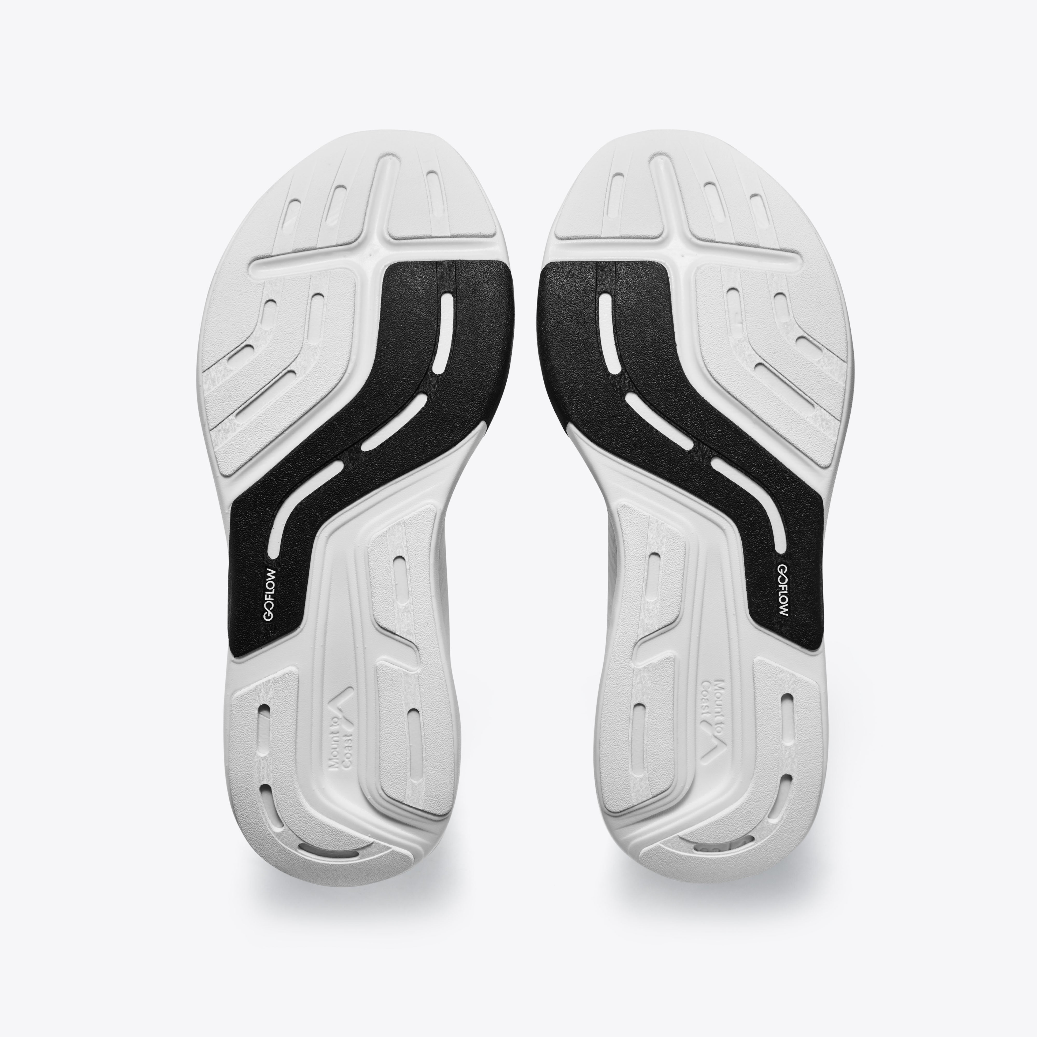 Mount to Coast R1R running shoe sole with GOFLOW tech #Color_white