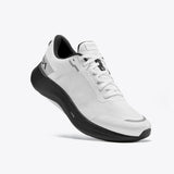 Mount to Coast S1 white and black trail running shoe. Features Light CELL technology and midfoot support. #Color_white|black