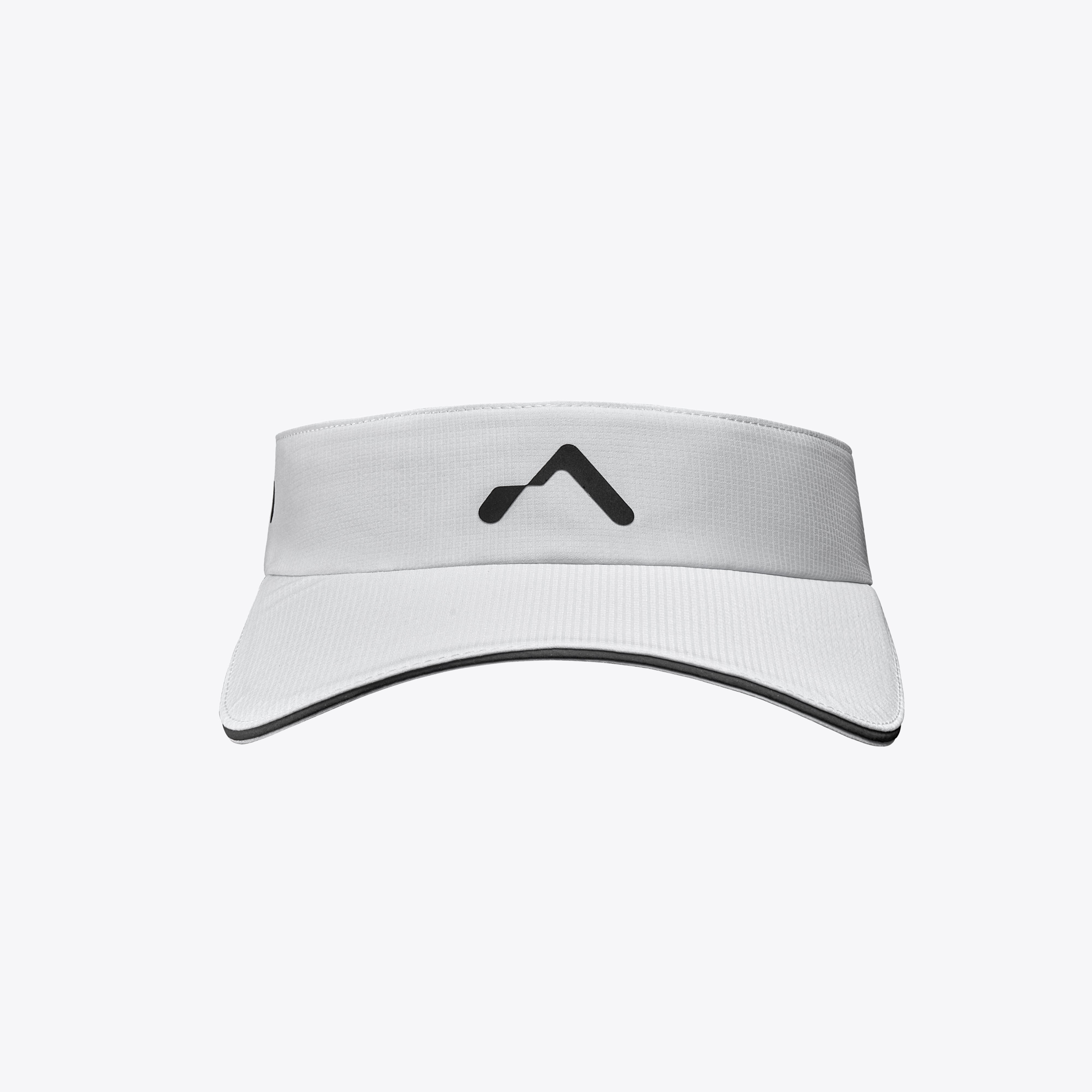 Mount to Coast White Running Visor with logo