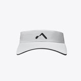 Mount to Coast White Running Visor with logo
