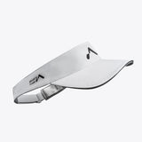 Mount to Coast White Running Visor with black trim and logo